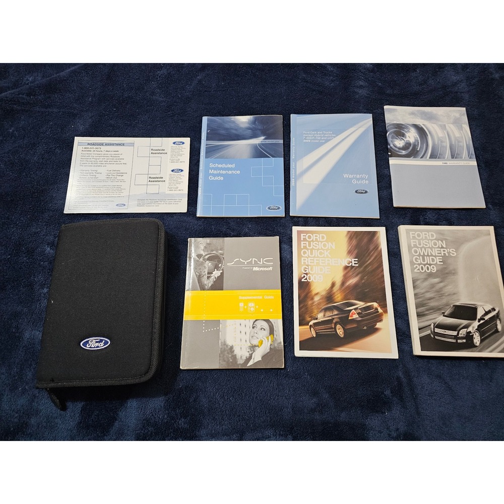 2009 Ford Fusion owner's manual guides, including the case quick reference guide